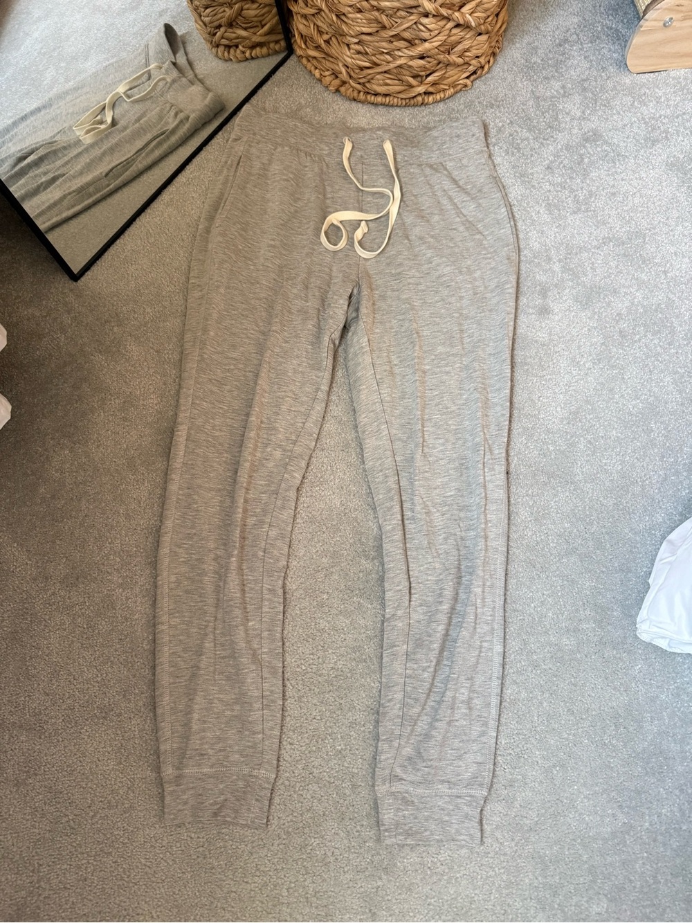 Thread & Supply Drawstring Jogger Pants - Light Grey